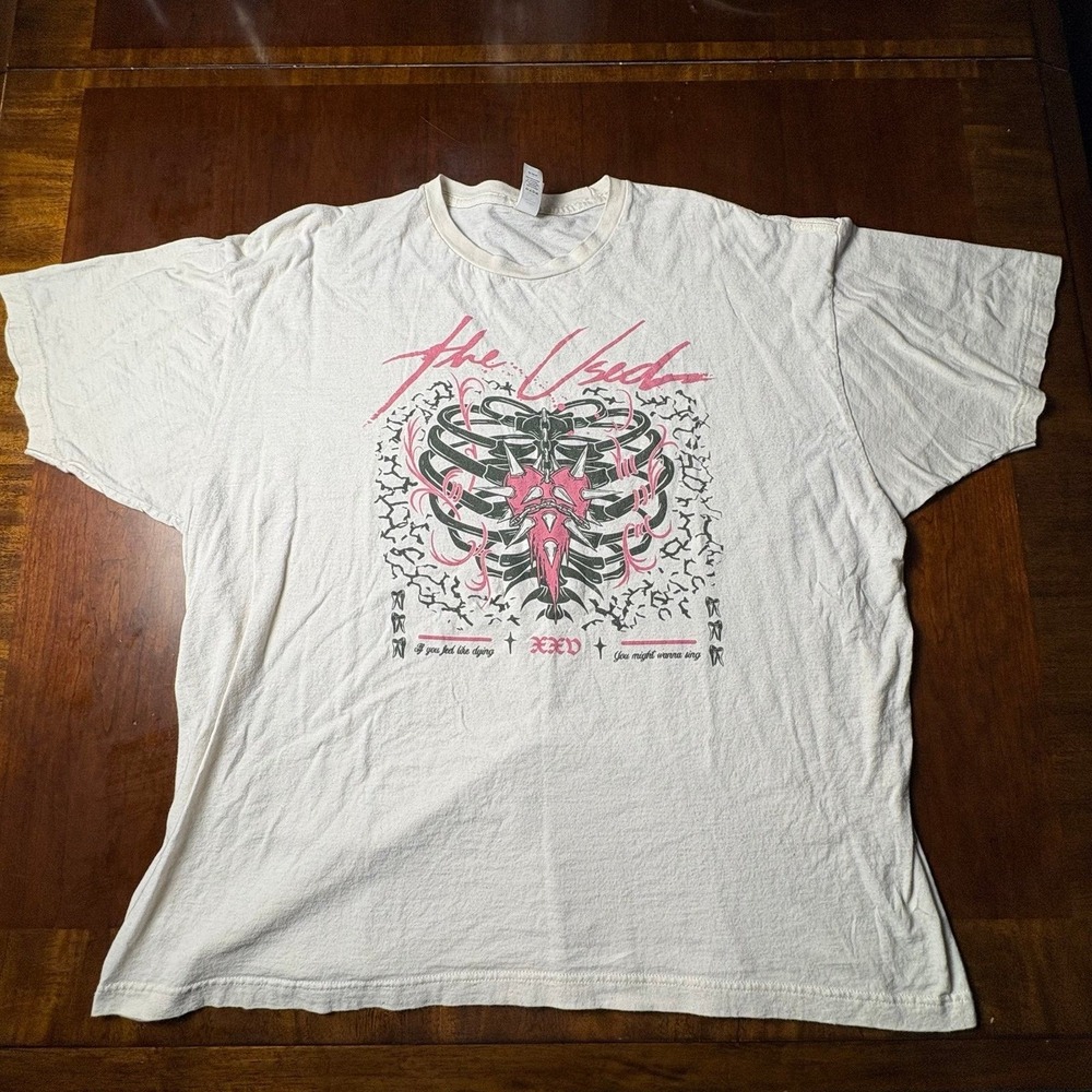 The Used "Feel the Dying" Ribcage Graphic T-Shirt XXL 24x27